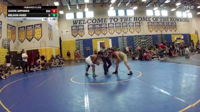 144 lbs Champ Round 1 (16 Team) - Jaxon Arfaras, Braves WC vs Nelson Hued, Eagle Empire