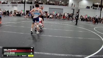 138 lbs Round 1 (8 Team) - Lucas Drake, Mat Assassins White vs Neil Paulercio, GPS Blue