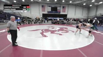 157 lbs Semifinals (4 Team) - Christian Caccavale, Miller Place High Sch vs Connor Fraher, Marcellus-Onondaga