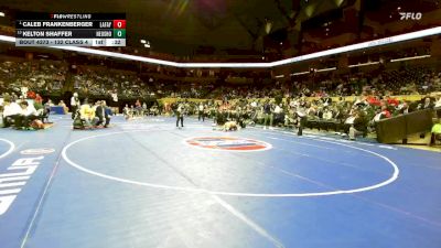 132 Class 4 lbs 5th Place Match - Caleb Frankenberger, Lafayette (Wildwood) vs Kelton Shaffer, Neosho