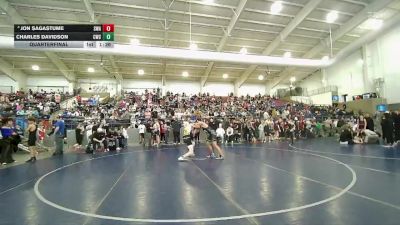 150 lbs Quarterfinal - Charles Davidson, Cougars Wrestling Club vs Jon Sagastume, Sanderson Wrestling Academy