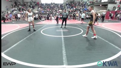 105 lbs Rr Rnd 3 - Elise Lauderdale, Beggs Youth Wrestling Program vs Mia Ortega, Tulsa Blue T Panthers