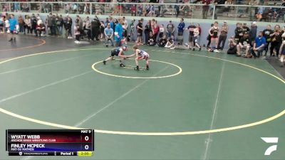 53 lbs Rr1 - Wyatt Webb, Anchor Kings Wrestling Club vs Finley McPeck, Mat-Su Matmen