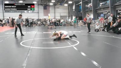 110 lbs Round 4 - 2:15pm Saturday - Denver Wolf, Oklahoma Elite vs Jaxon Powell, Rough House W.C., CA