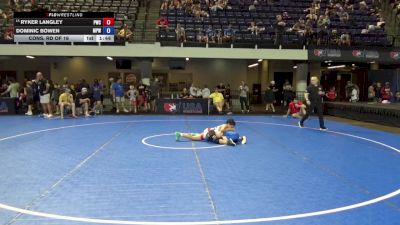 74 lbs Cons. Rd Of 16 - Ryker Langley, Powerhouse Wrestling Club vs Dominic Bowen, Michigan Premier WC