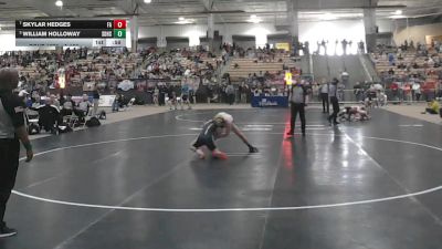 A 138 lbs 5th Place Match - Skylar Hedges, Fairview High School vs William Holloway, Soddy Daisy High School