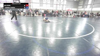 U20 Women - 55 lbs Champ. Round 2 - Ava Rose, NJ vs Sierra Chiesa, PA