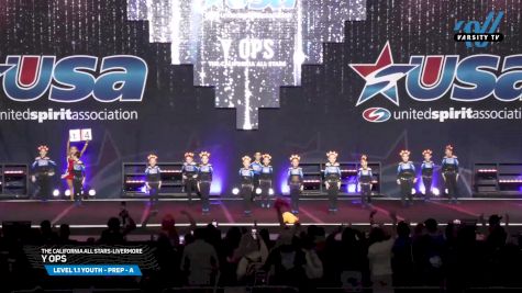 The California All Stars-Livermore - Y Ops [2025 L1.1 Youth - PREP - A Day 1] 2025 USA All Star Cheer Super Nationals