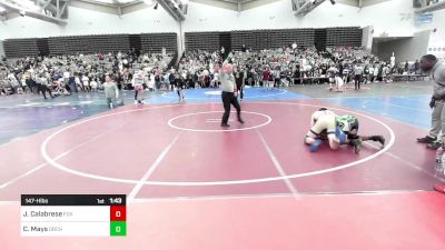 147-H lbs Round Of 32 - James Calabrese, Foxborough vs Clarence Mays, Orchard South WC