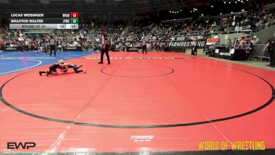 46 lbs Round Of 32 - Lucas Weisinger, Wyandotte Youth Wrestling vs Braxton Walter, JYWC