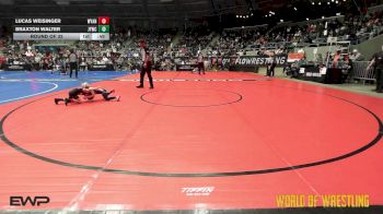46 lbs Round Of 32 - Lucas Weisinger, Wyandotte Youth Wrestling vs Braxton Walter, JYWC