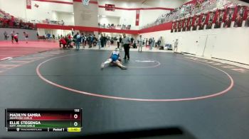 132 lbs Quarterfinal - Madilyn Samra, Grapevine (Girls) vs Ellie Stegenga, Katy Jordan (Girls)