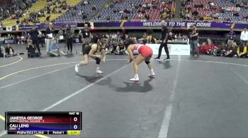 124 lbs Placement Matches (16 Team) - Cali Leng, Iowa vs Janessa George, North Central College