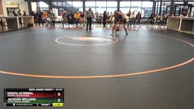 JV-16 lbs Round 4 - Jackson Williams, Cedar Rapids Kennedy vs Hamza Alterbal, Prairie, Cedar Rapids