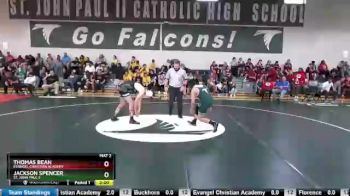 145 lbs Round 1 - Thomas Bean, Evangel Christian Academy vs Jackson Spencer, St. John Paul II