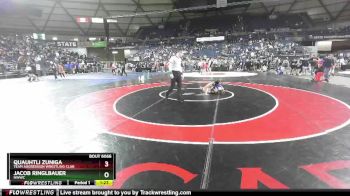 100 lbs Quarterfinal - Quauhtli Zuniga, Team Aggression Wrestling Club vs Jacob Ringlbauer, NWWC