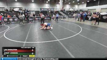 136 lbs Cons. Round 2 - Jax Shekleton, IA vs Emery Johnson, PA