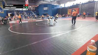 135 lbs Semifinal - Abigail DeBerry, Stafford vs Paige Weiss, Jefferson Sparta