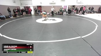 120 lbs Cons. Round 1 - Makiah Carter, Willits vs Joudi Al Sultan, Fremont (Sunnyvale)