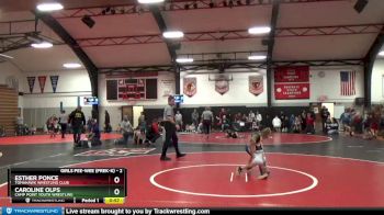2 lbs Round 1 - Caroline Olps, Camp Point Youth Wrestling vs Esther Ponce, Tomahawk Wrestling Club
