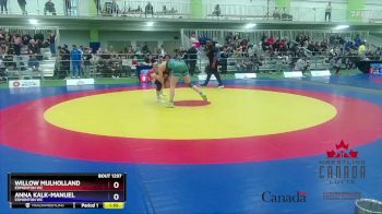 61kg Cons. Round 2 - Willow Mulholland, Edmonton WC vs Anna Kalk-Manuel, Edmonton WC