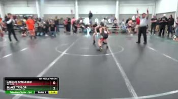 92 lbs Placement (4 Team) - Jaccob Smeltzer, VA Elite vs Blake Taylor, Daytrip Orange