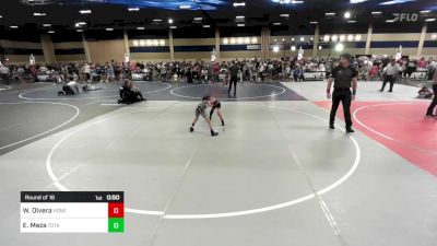 50 lbs Round Of 16 - Weston Olvera, Honey Badger WC vs Elijah Meza, Total Kaos WC