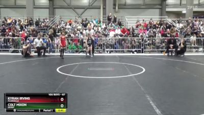 67 lbs Cons. Round 2 - Kyran Irving, Plainville vs Colt Mixon, Derby