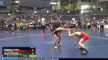 125 lbs Cons. Semi - Blaine Wallace, Odessa Youth Wrestling Club vs Emerson Tjaden, Lawrence Elite