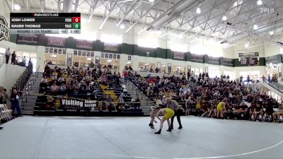 132 lbs Round 1 (16 Team) - Josh Lower, Perry vs Bauer Thomas, Pace Academy