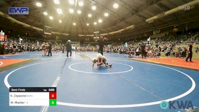 49 lbs Semifinal - Kanon Zappone, Barnsdall Youth Wrestling vs Waylon Macke, F-5 Grappling