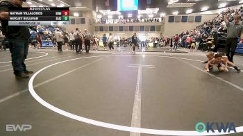 52 lbs Round Of 16 - Nathan Villalobos, Hennessey Takedown Club vs Huxley Sullivan, Blackwell Wrestling Club