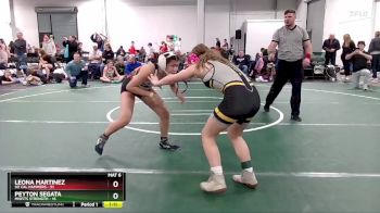 110 lbs Round 3 (6 Team) - Leona Martinez, So Cal Hammers vs Peyton Segata, Misfits Strength