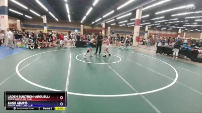 132 lbs Cons. Round 3 - Jaden Builtron-Arguello, Pirate Wrestling Club vs Kash Adams, Coyote Wrestling Club