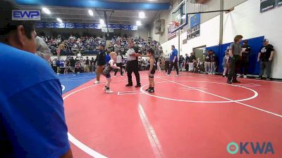 52 lbs Round Of 32 - Malakai Cotner, Verdigris Youth Wrestling vs Rawlin Rickey, Miami