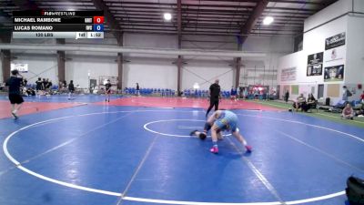 120 lbs 3rd Place - Michael Rambone, Grit Red - HSB vs Lucas Romano, Immortals - HS