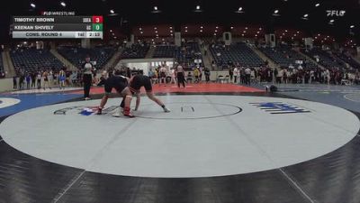 184 lbs Cons. Round 4 - Keenan Shively, Georgetown (KY) vs Timothy Brown, Southeastern