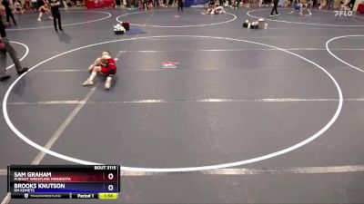 74 lbs Cons. Round 3 - Sam Graham, Pursuit Wrestling Minnesota vs Brooks Knutson, KM KoMets