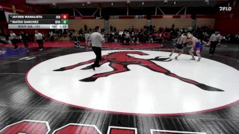 157 lbs Quarterfinal - Jayden Wanalista, Justin-Siena vs Mateo Sanchez, Deer Valley