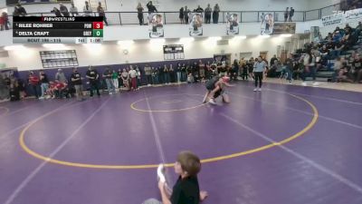 115 lbs Semifinal - Rilee Rohrer, Powell Middle School vs Delta Craft, Greybull MS