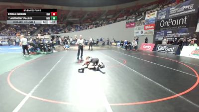 2A/1A Boys 157 Champ. Round 1 - Anthony Pallis, Imbler Boys vs Ethan Green, Illinois Valley Boys