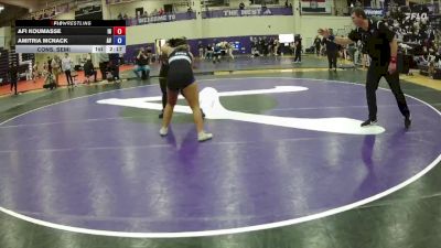 160 lbs Cons. Semi - Amitria McNack, Avila vs Afi Koumasse, Indian Hills