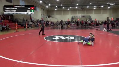 55 lbs 3rd Place Match - Oliver Tingle, Robbinsdale Area Wrestling vs Knox Kafer, MATPAC Wrestling - ND