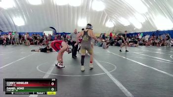 215 lbs Round 4 (8 Team) - Corey Winkler, FORGE vs Daniel Hoke, Lake WC