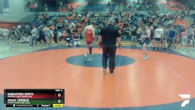 145 lbs Semifinal - Noah Creque, Stars Wrestling Club vs Sabastien Smith, Ground Zero Wrestling