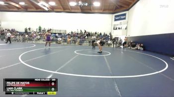 285 lbs Semifinal - Liam Clark, Cal Poly Humbolt vs Felipe De Matos, San Francisco State