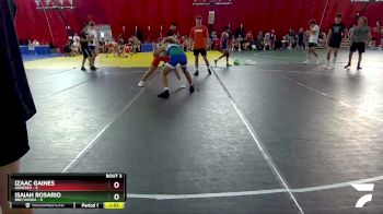 132 lbs Round 2 (4 Team) - Isaiah Rosario, BBE/Waska vs Izaac Gaines, Geneseo