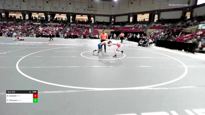 113 lbs Consi Of 8 #1 - Brody Gobbell, Father Ryan High School vs Kaden ...