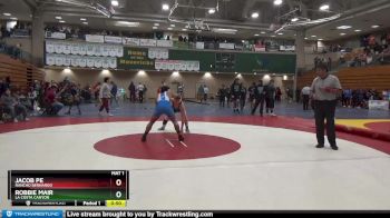 160 lbs Cons. Round 4 - Jacob Pe, Rancho Bernardo vs Robbie Mair, La Costa Canyon