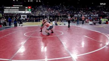 215 lbs Champ. Round 2 - Emmit Rivadeneira, Lakeland vs Caleb Carpenter, Buhl